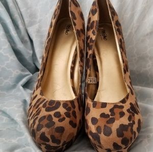 Cheetah womens high heels